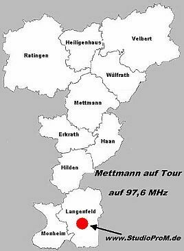 Der Kreis 'Mettmann' in NRW...